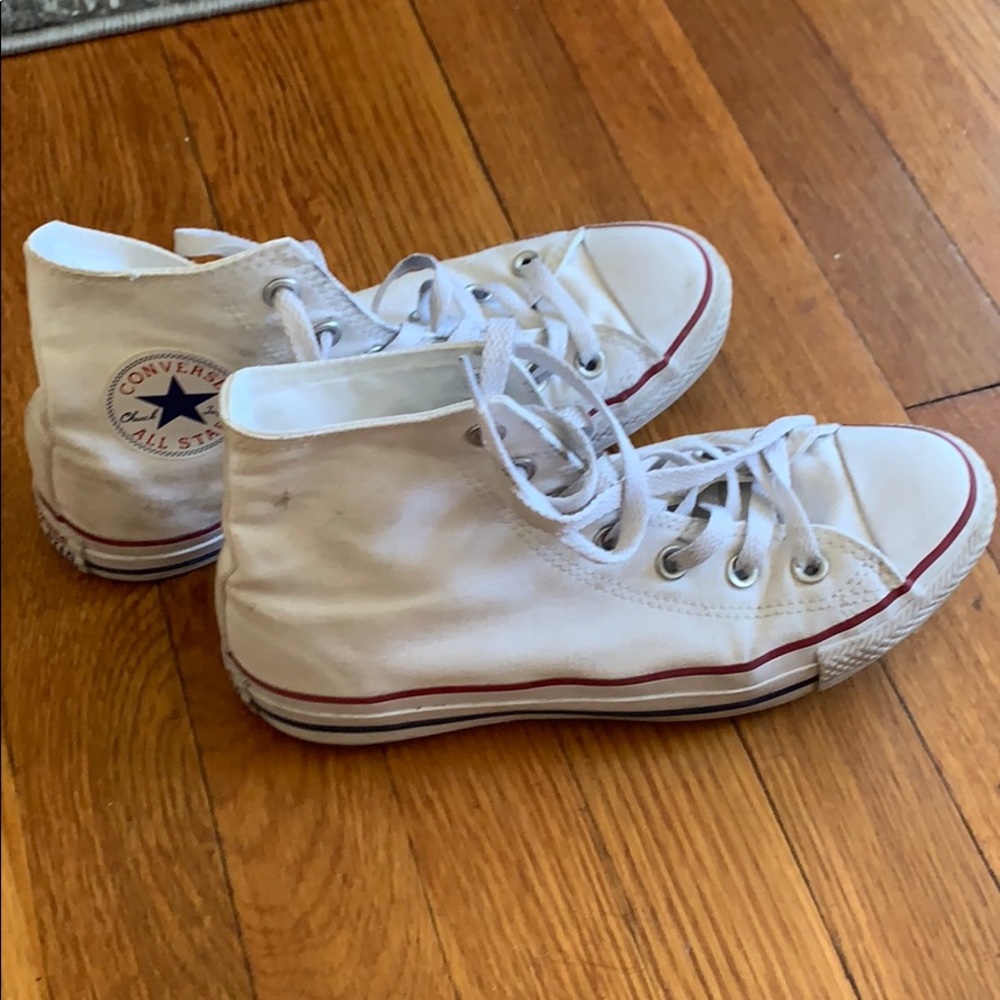 High top white converse
